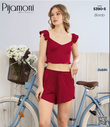 PİJAMONİ 5390 ŞORTLU PİJAMA TAKIMI